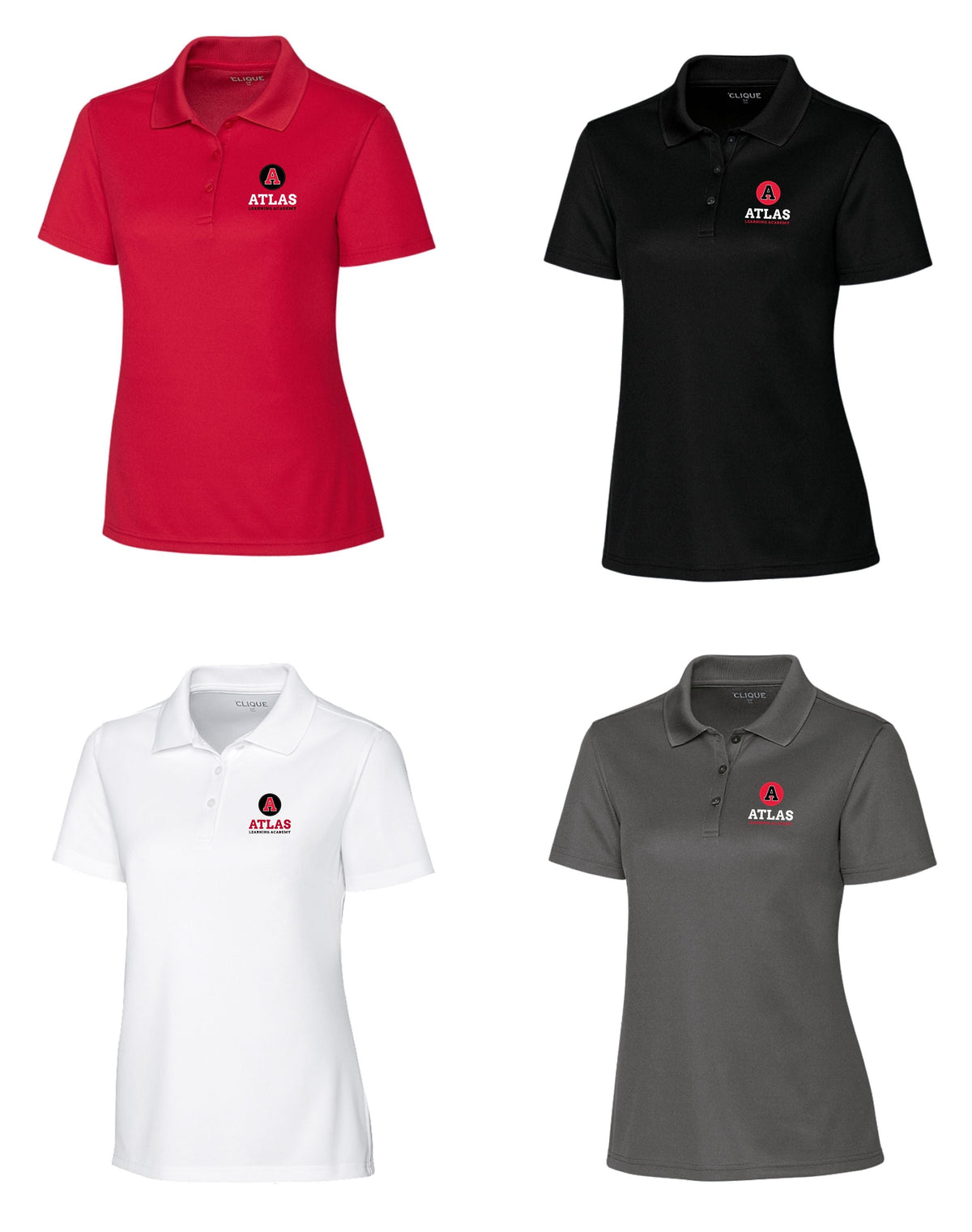 Atlas Learning Academy Clique Men's Performance Polo shirt